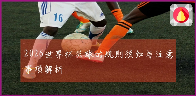 2026世界杯买球的规则须知与注意事项解析